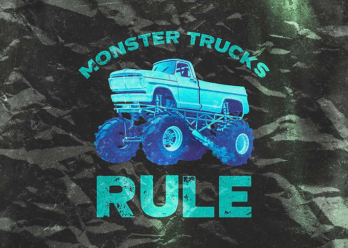 Monster Trucks Rule Retro