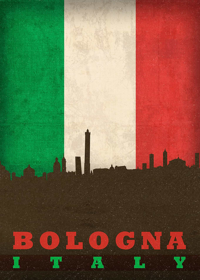 Bologna Italy City Skyline