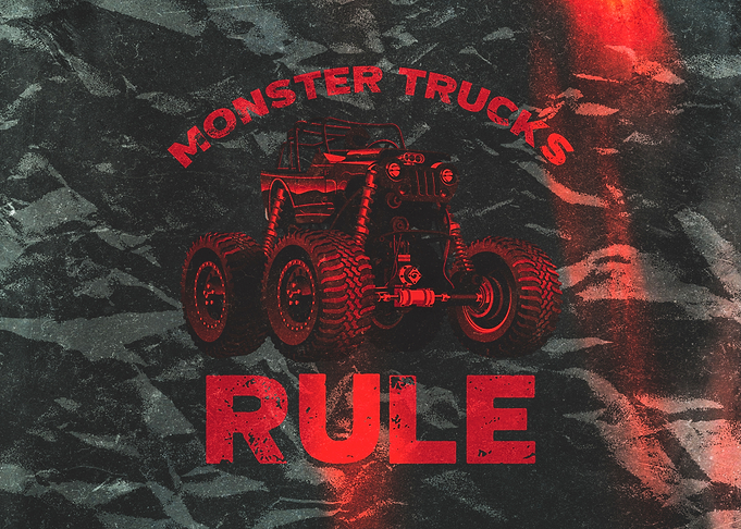 Monster Trucks Rule Retro
