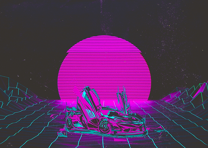 Cyberpunk Car Digital