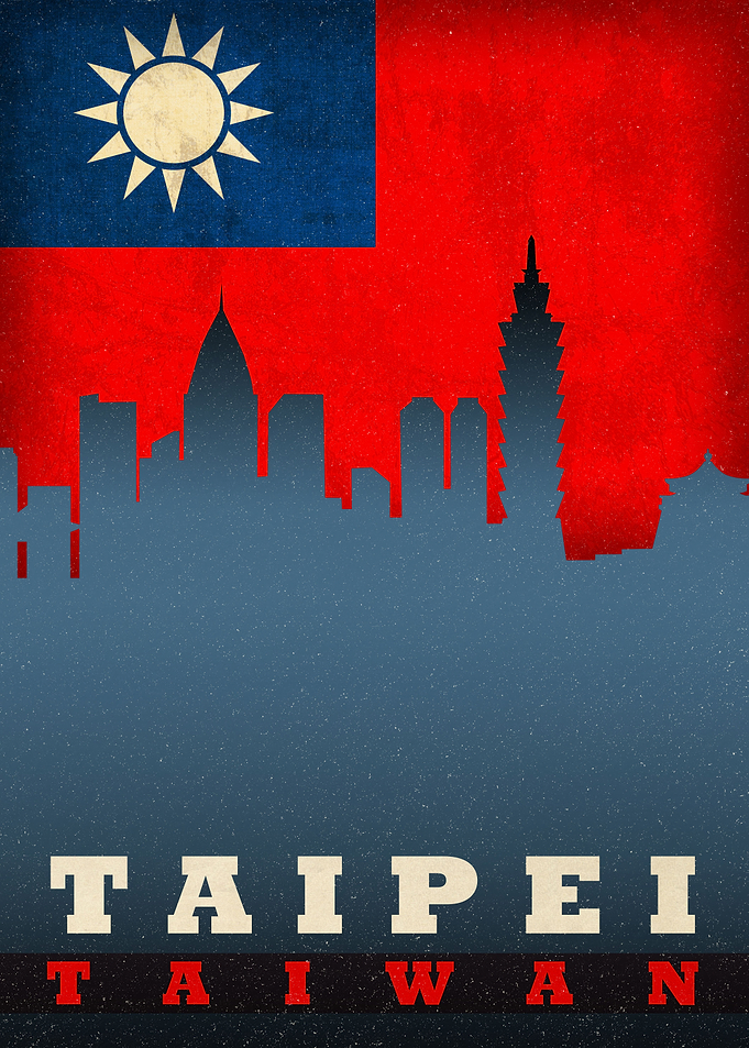 Taipei Taiwan City Skyline