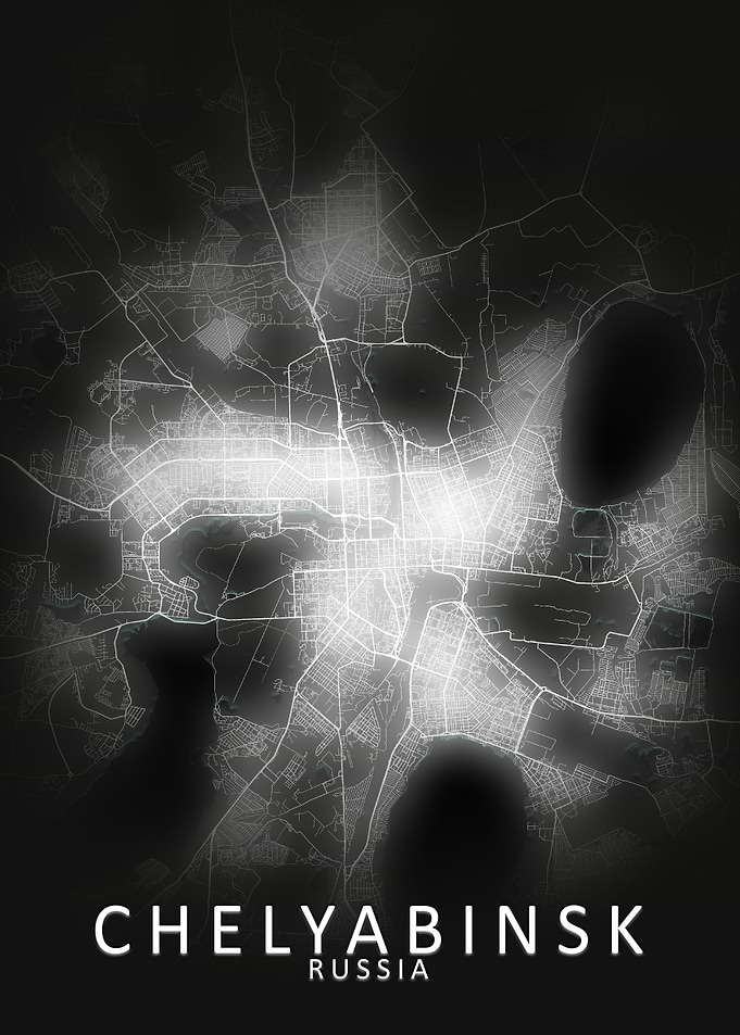 Chelyabinsk LED Glow Map