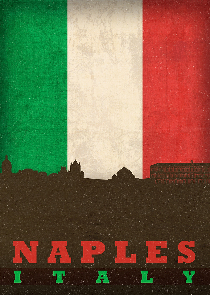 Naples Italy City Skyline