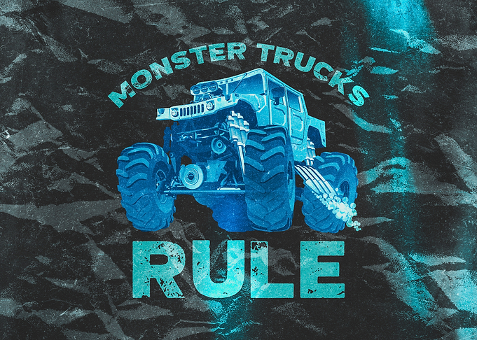 Monster Trucks Rule Retro