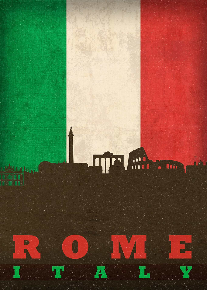 Rome Italy City Skyline