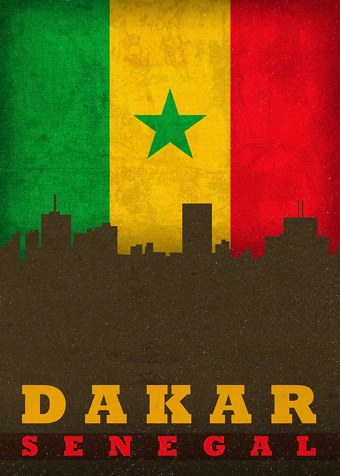 Dakar Senegal City Skyline