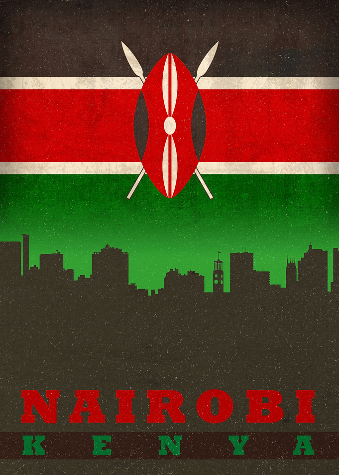 Nairobi Kenya City Skyline