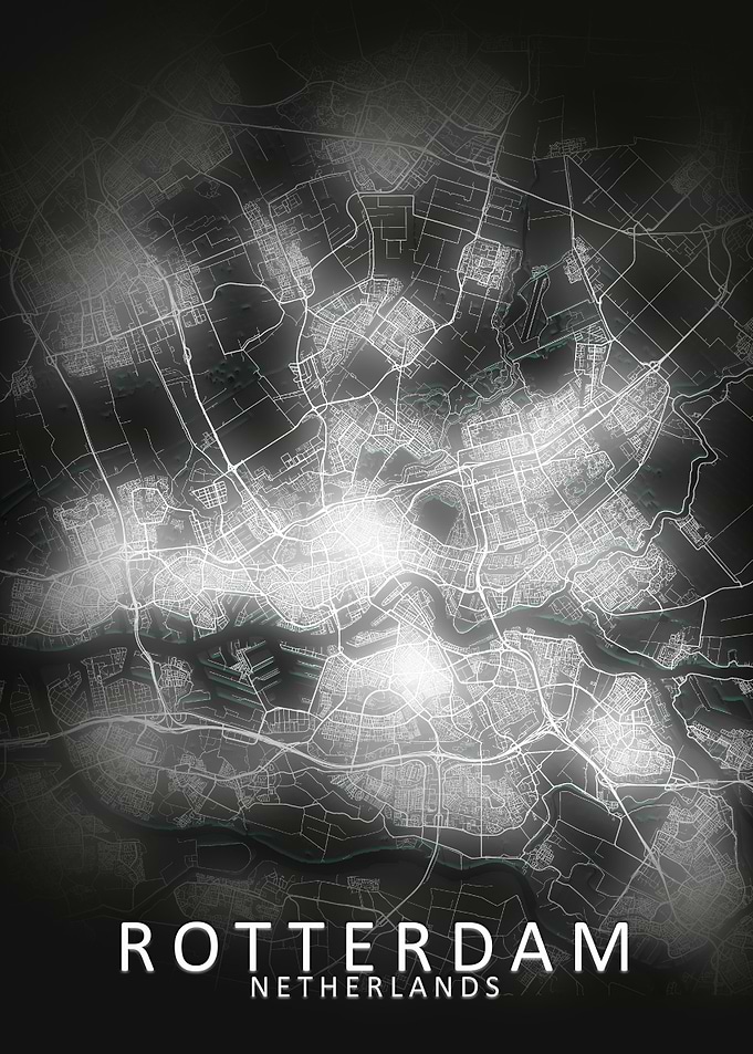 Rotterdam LED Glow CityMap