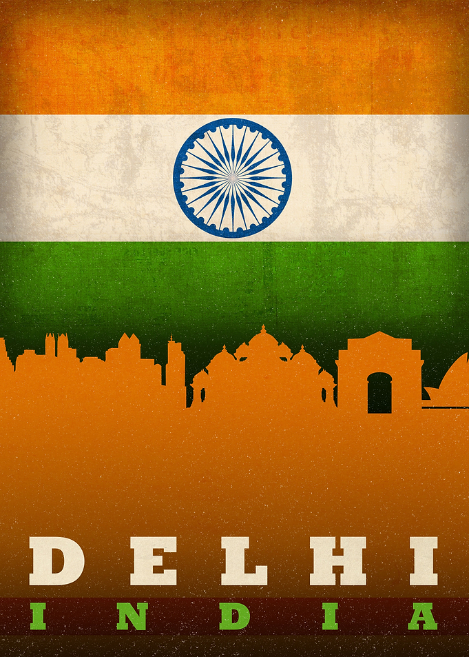 Delhi India City Skyline