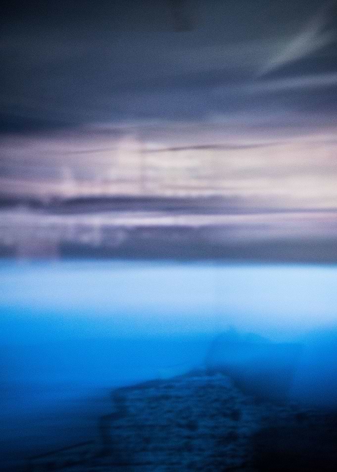 The blue sea in the sky