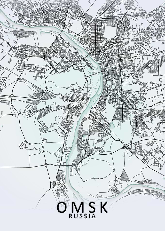 Omsk White City Map