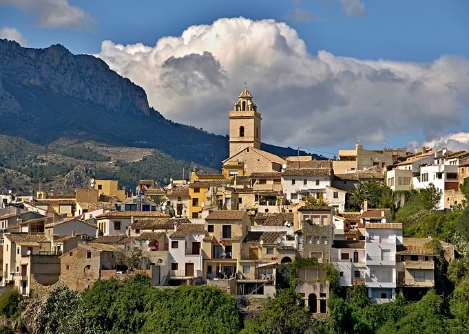 Polop Mountain village