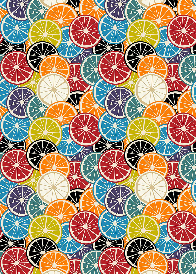 Happy citrus pattern
