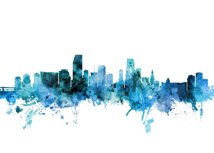 Miami Florida Skyline