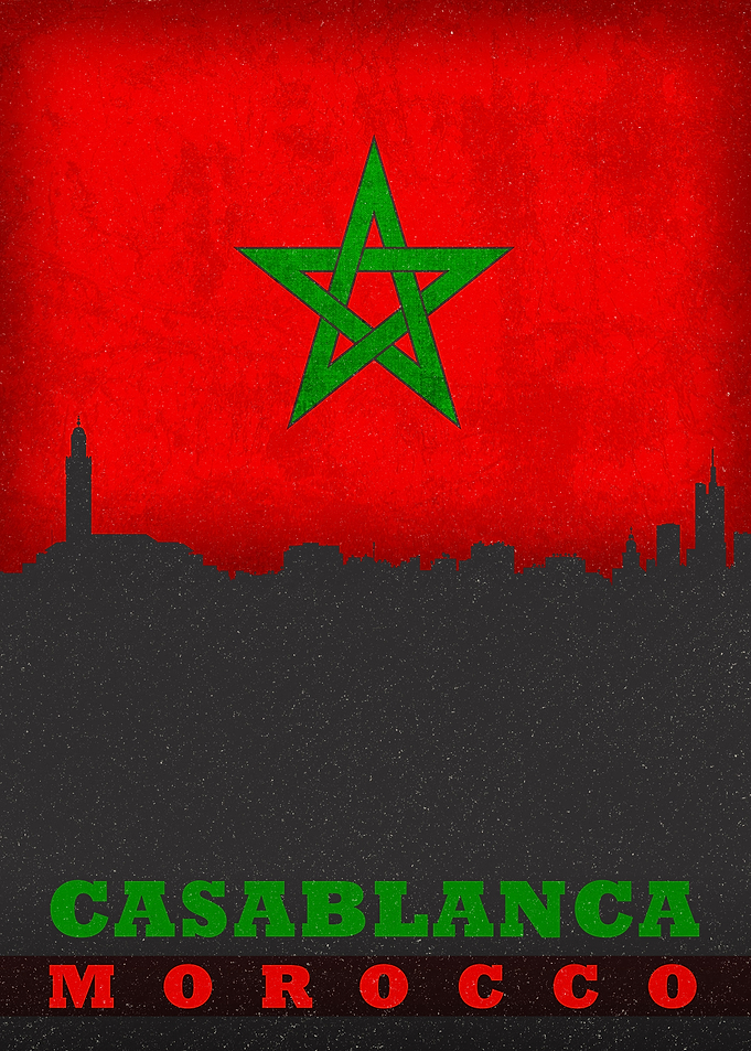 Casablanca City Skyline