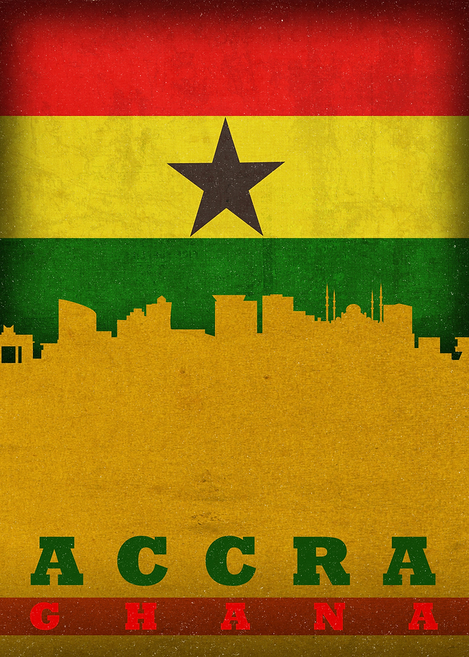 Accra Ghana City Skyline