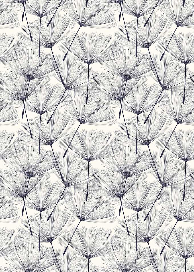 Delicate dandelion pattern