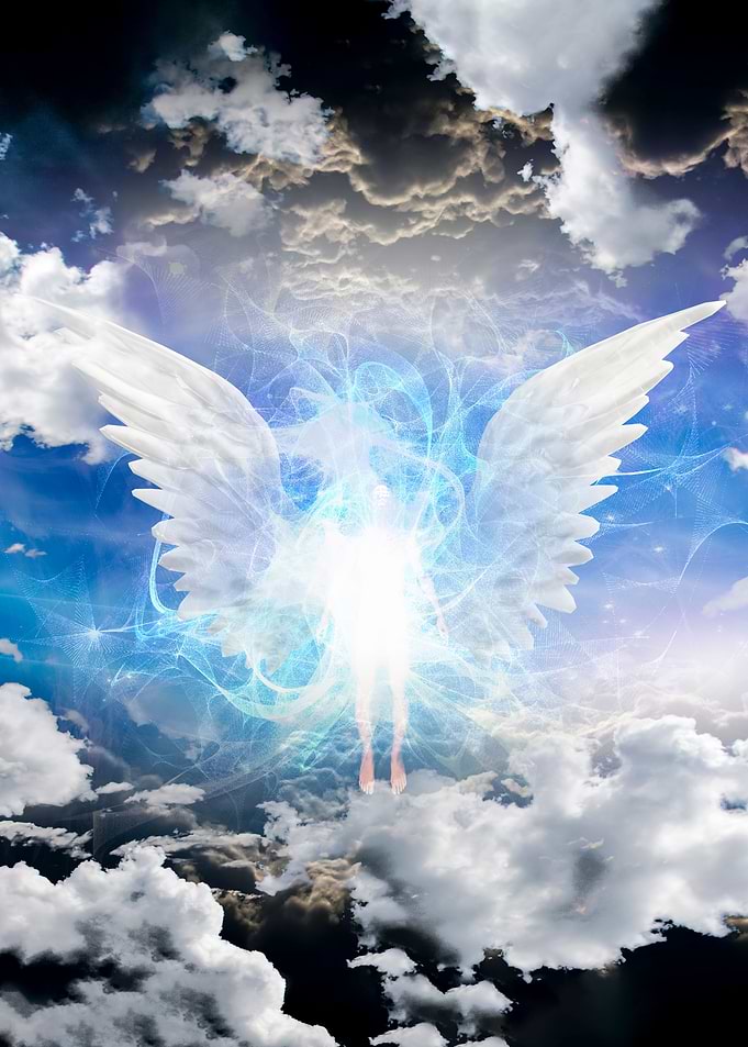 Angelic being obscured