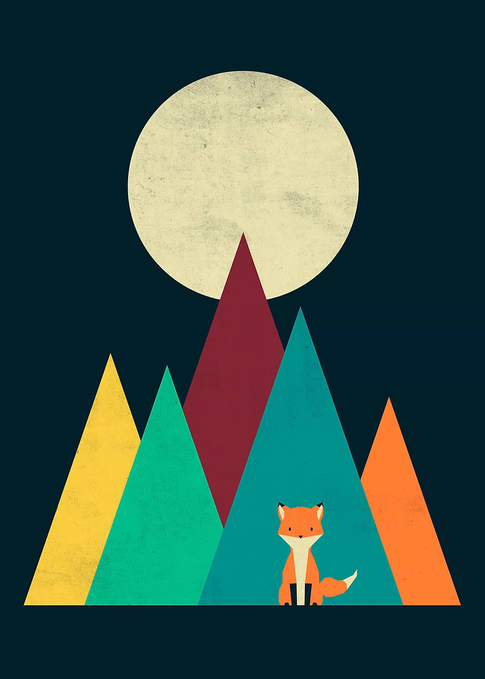 Red fox in the forest