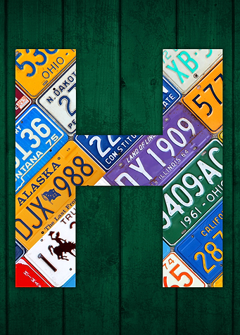License Plate Letter H