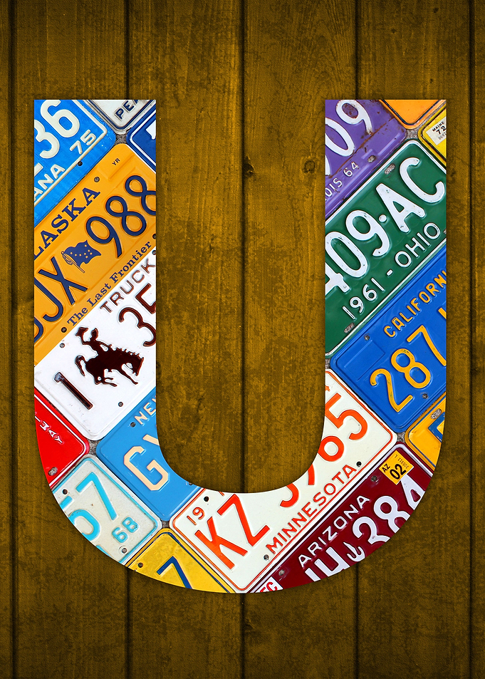 License Plate Letter U