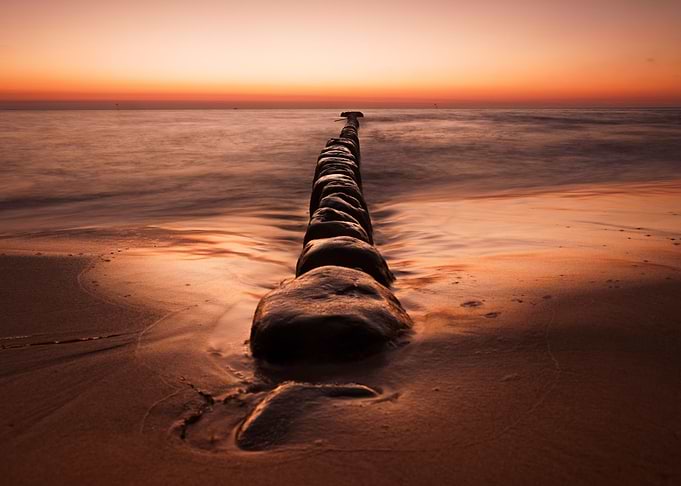 beach with sunrise
