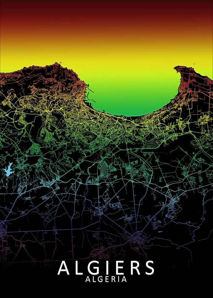 Algiers Rainbow City Map
