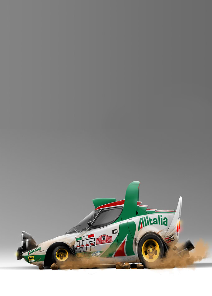 Lancia Stratos Caricature
