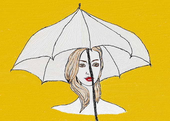 lady in yellow