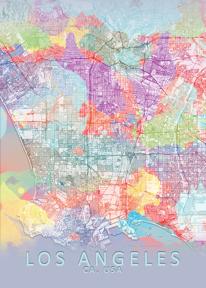Los Angeles Colour Map