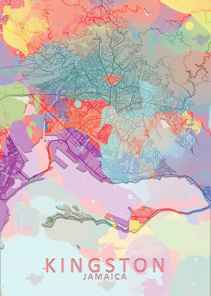 Kingston Colour Splash Map