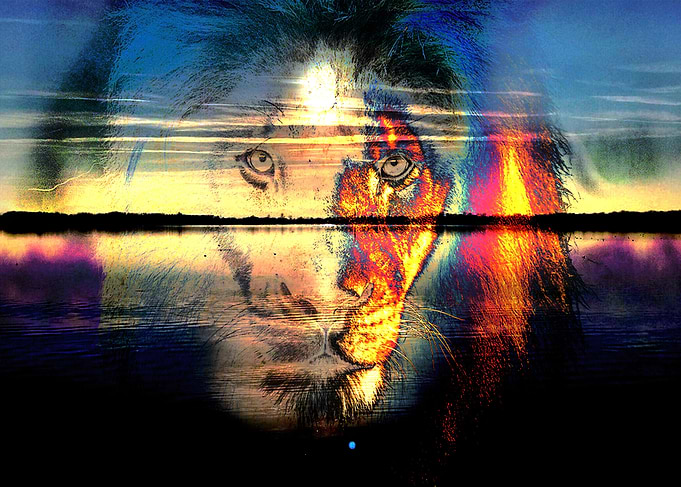 Psychedelic Lion