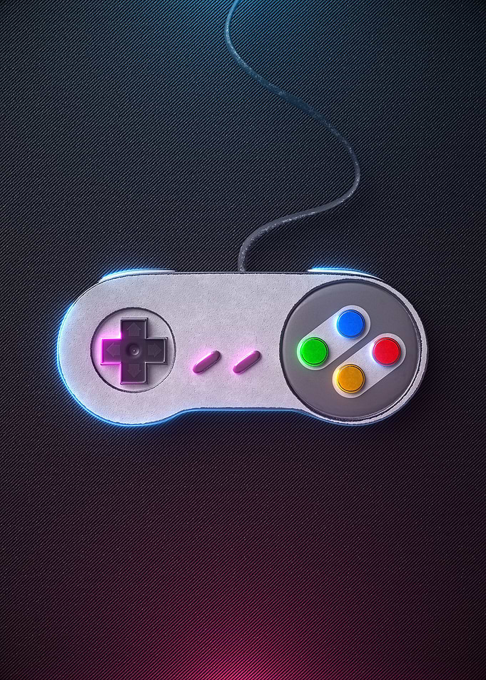 3D J SNES controller