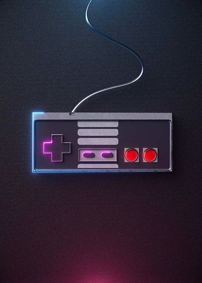 3D NES controller