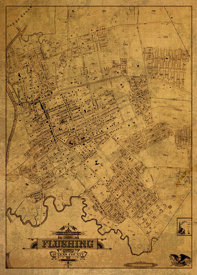 Flushing New York Map 1894
