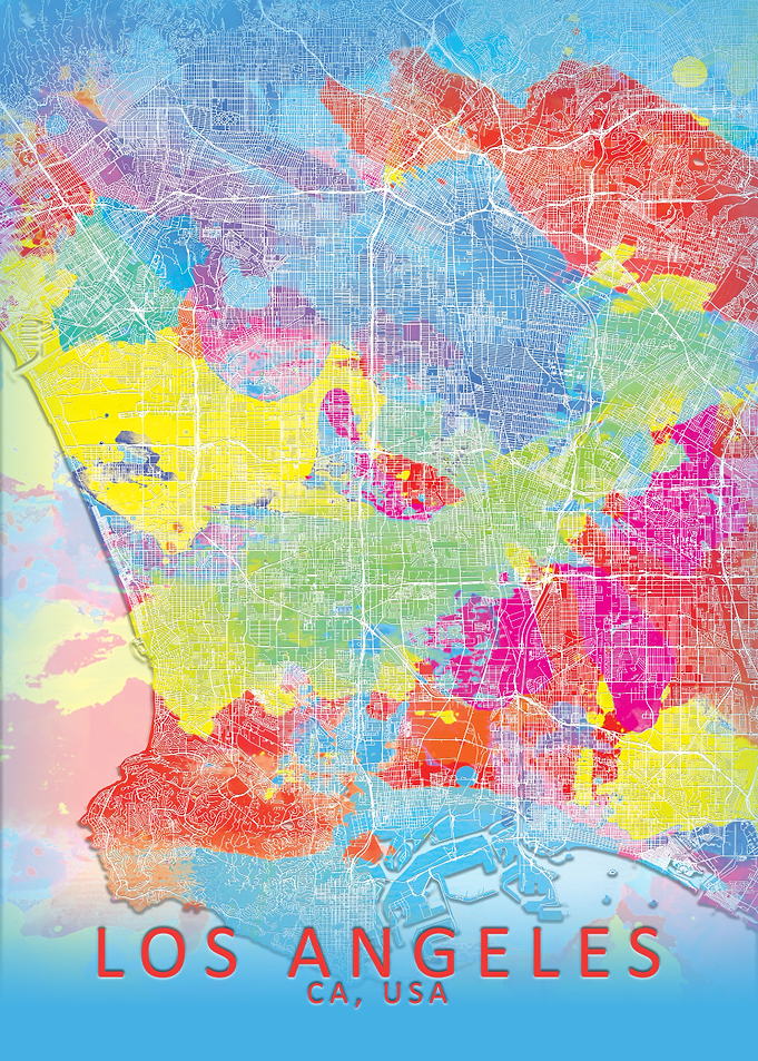 Los Angeles Splash CityMap