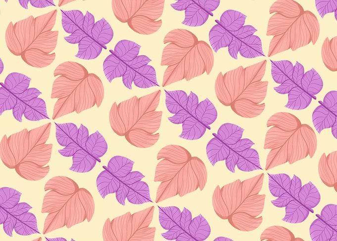 love leaf pattern