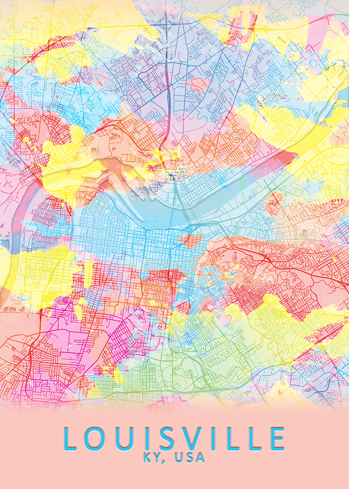 Louisville Splash City Map