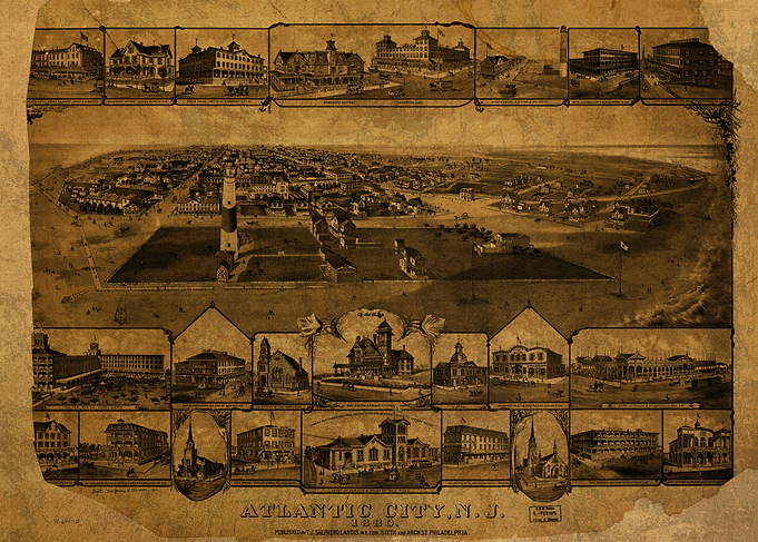 Atlantic City Map 1880
