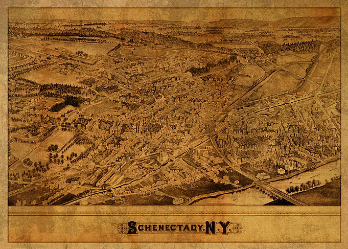 Schenectady New York Map