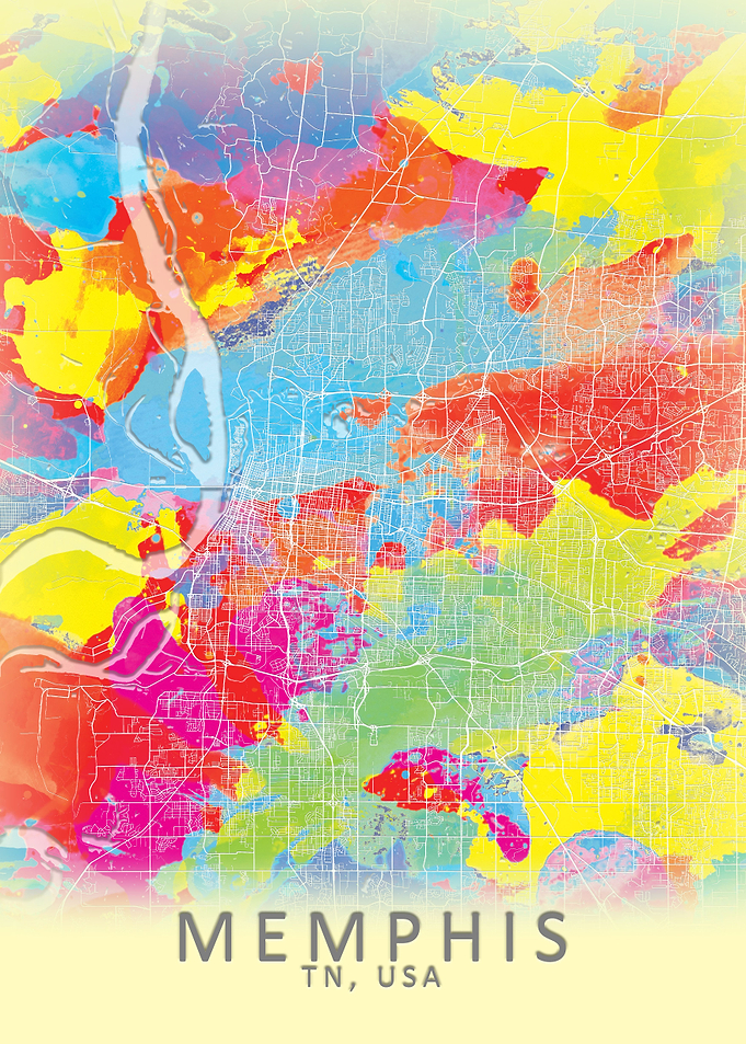Memphis Splash City Map
