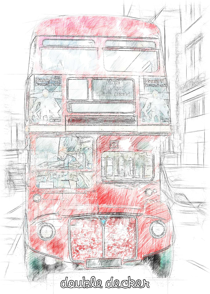 Sketch of doublel decker