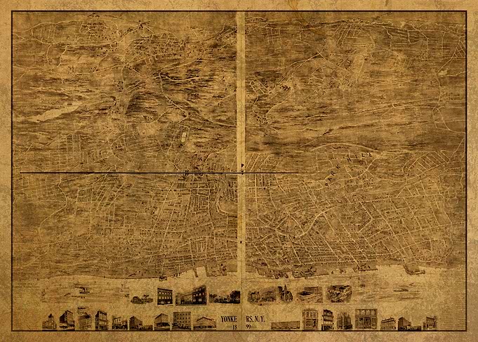 Yonkers New York Map 1899