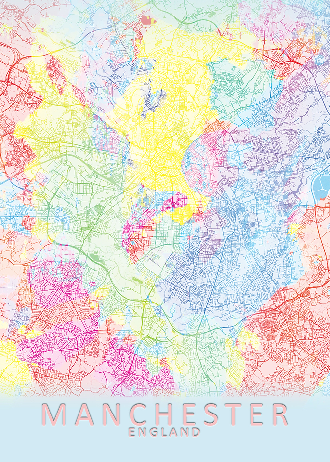 Manchester Splash City Map