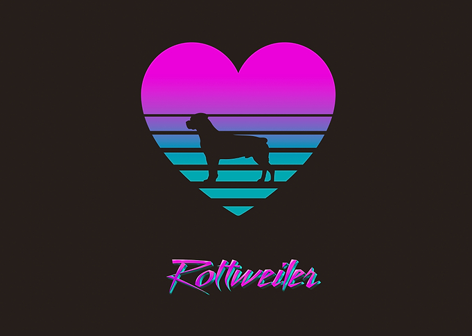 Rottweiler Vaporwave