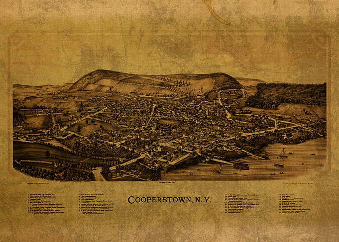 Cooperstown New York Map