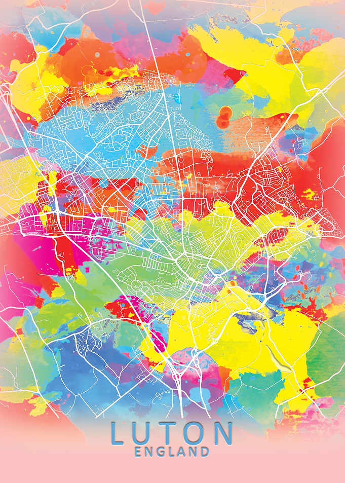 Luton Splash City Map
