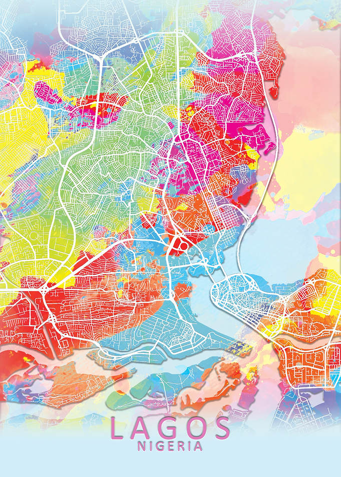Lagos Colour Splash Map