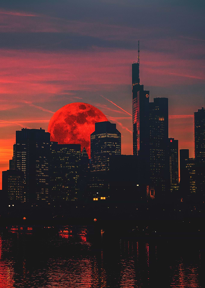 Frankfurt Blood moon
