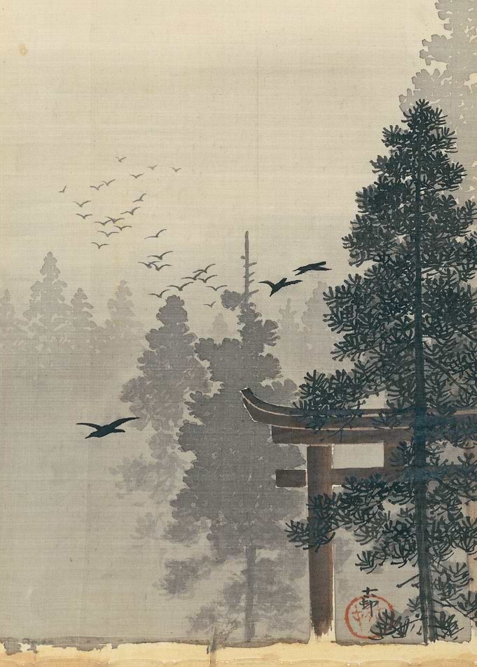 Bird and Torii